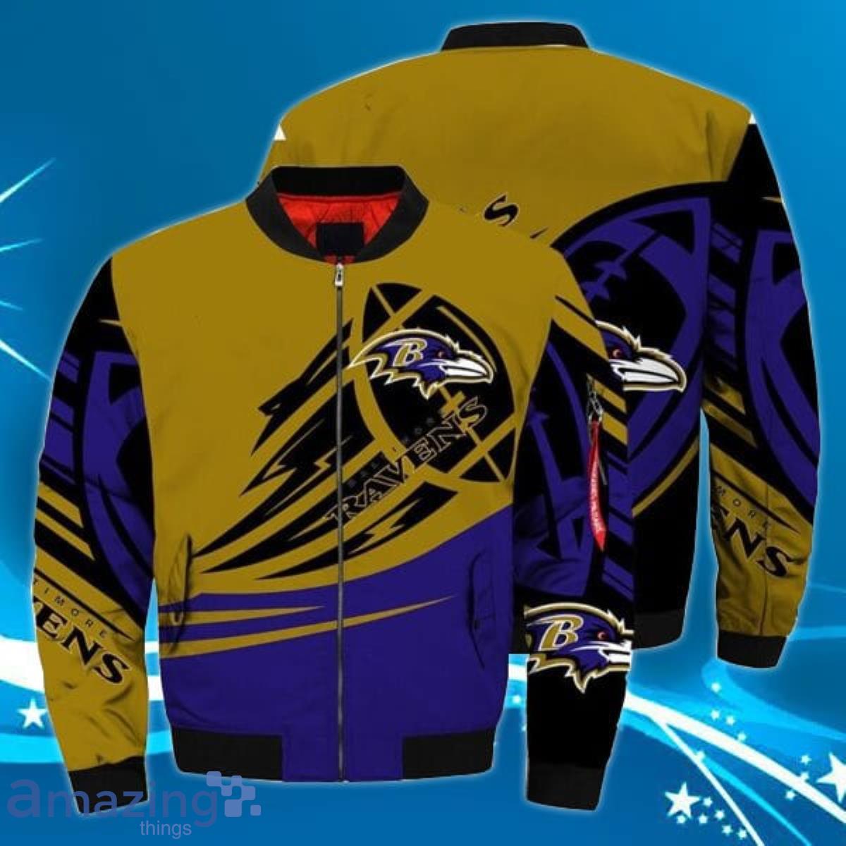 Baltimore Ravens Player Running Bomber Jacket