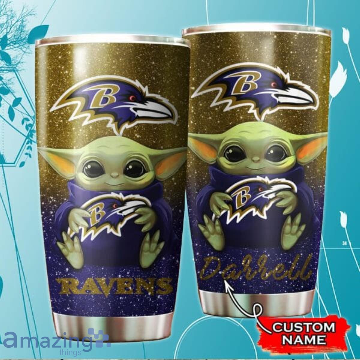 Baltimore Ravens NFL Custom Name Tumbler Product Photo 1