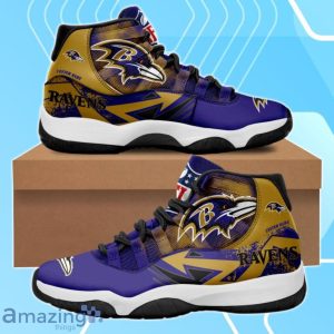 Baltimore Ravens Tiger Skin Air Jordan 4 Custom Name Shoes