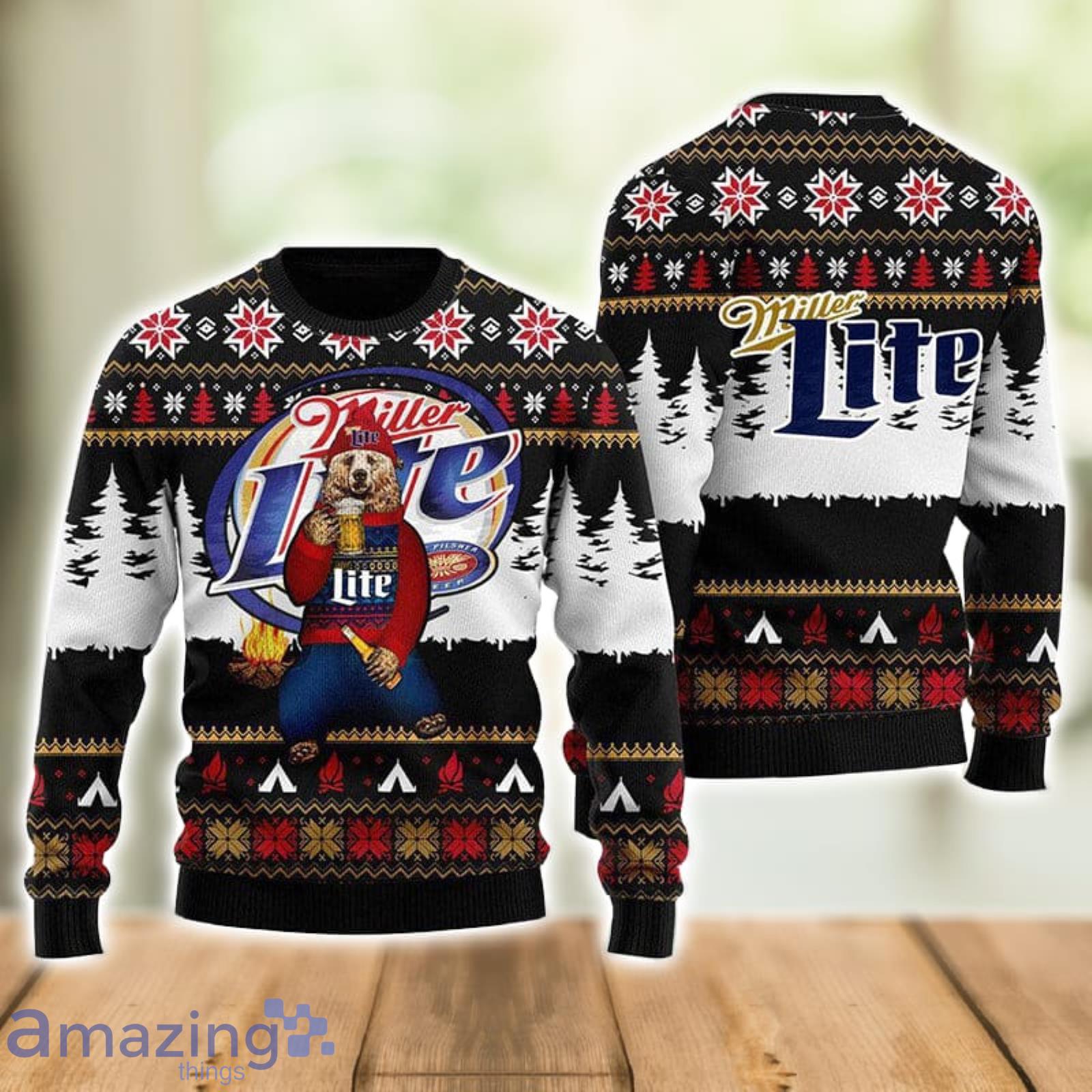 Bear Drinking Miller Lite Christmas Cute Christmas Gift for Men And Women Mwn Product Photo 1