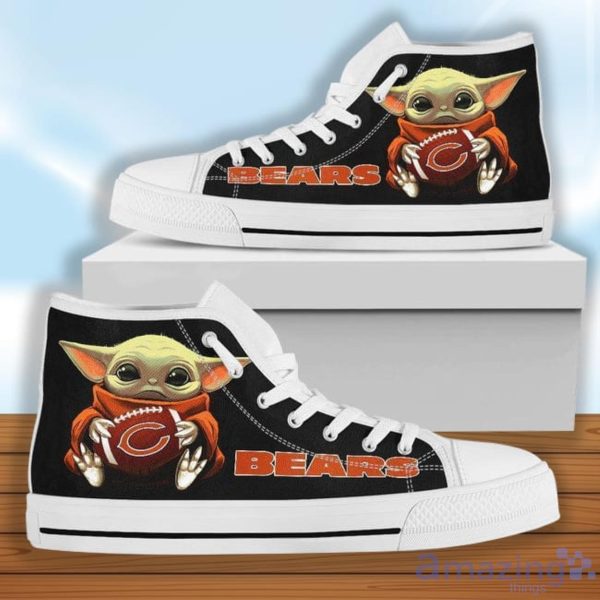 Custom Name Chicago Bears Baby Yoda Air Jordan 13 Sneaker Shoes