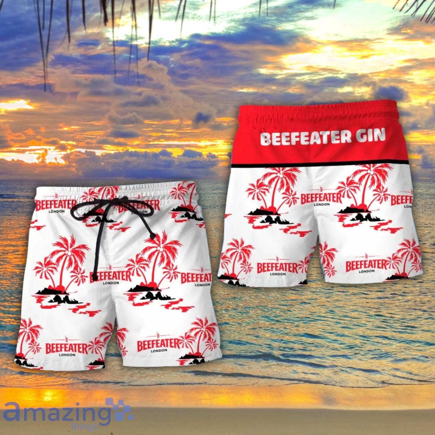 Beefeater Gin Summer Beach Coconut Pattern Hawaiian Shirt And Shorts Men And Women Gift Product Photo 1