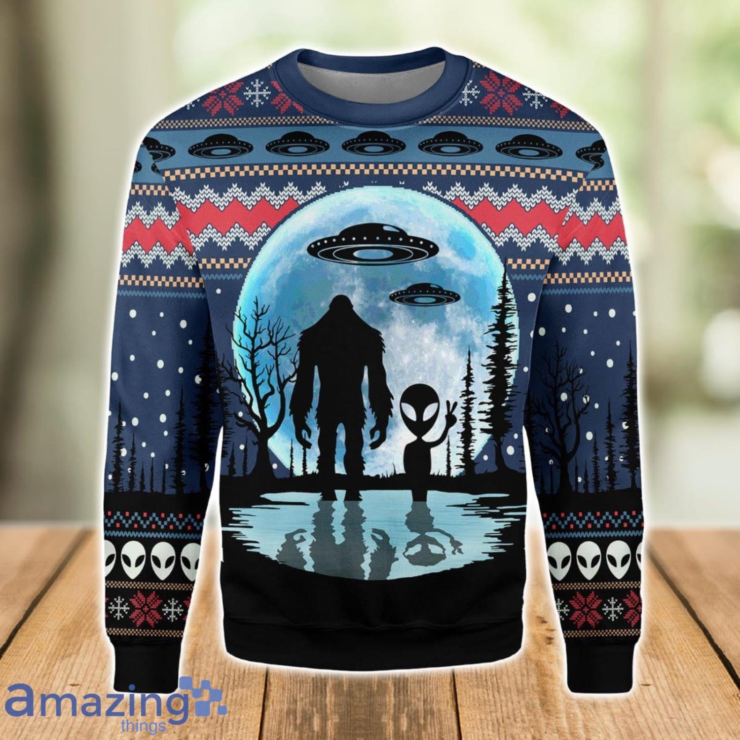 Alien Ufo Ugly Christmas Sweater Shirt