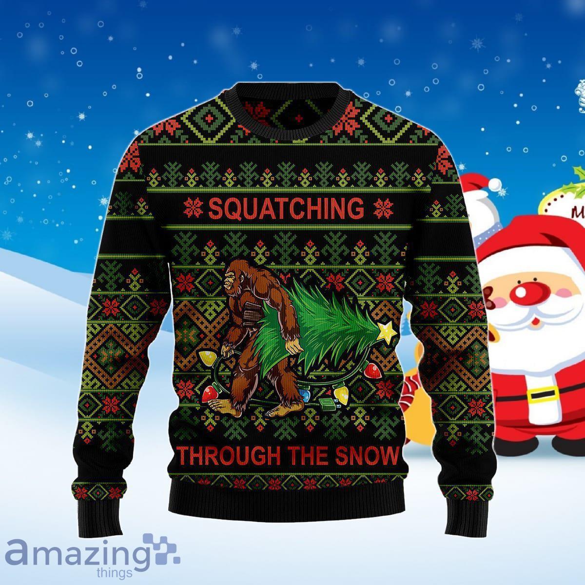 Bigfoot Snow Christmas Sweater Best Gift For Men And Women Product Photo 1