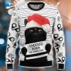 Black Cat Knocked Down Xmas Tree Ugly Christmas Sweater Cute Christmas Gift