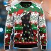 Black Cat Light Ugly Christmas Sweater Cute Christmas Gift  For Men And Women