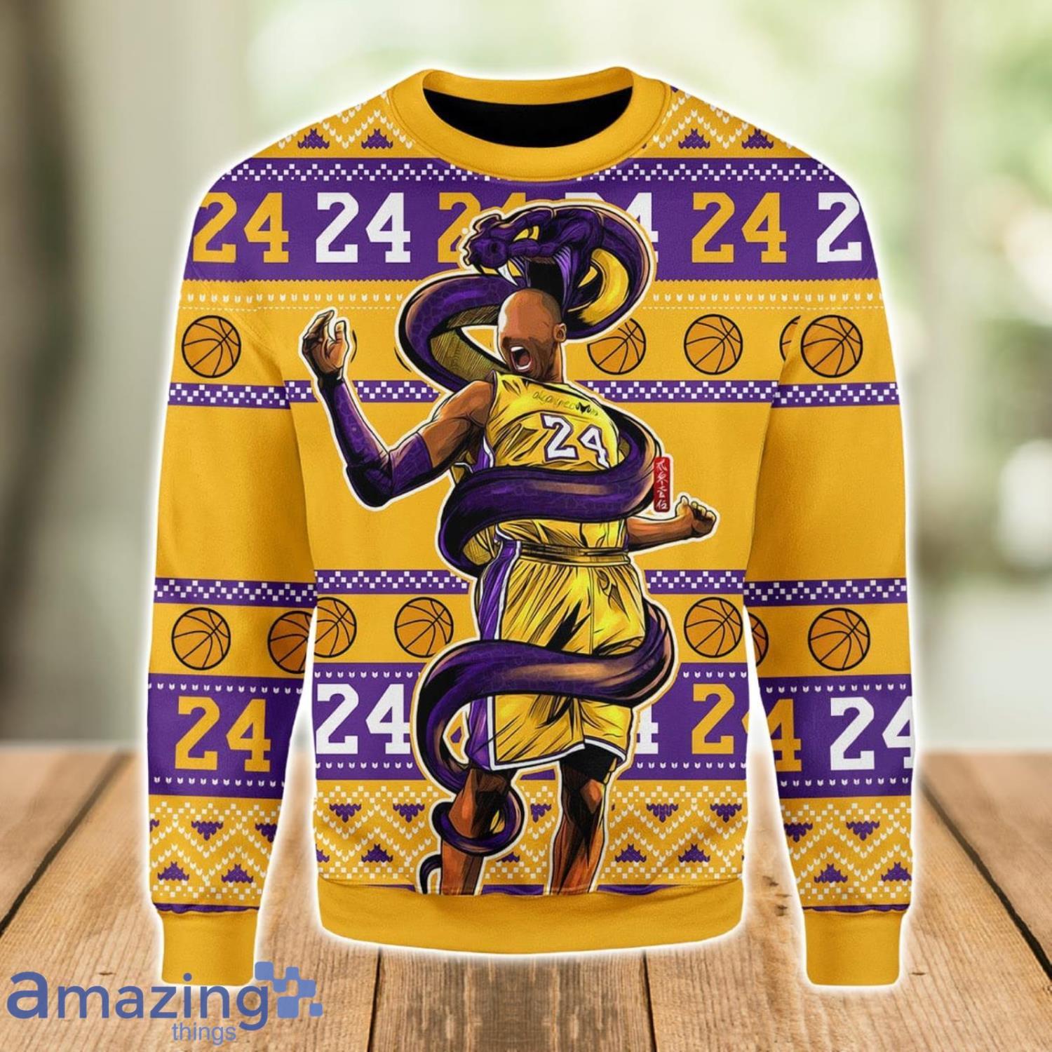 Black Mamba 24 Ugly Christmas Sweater Xmas Gift Men And Women Christmas Sweater Product Photo 1