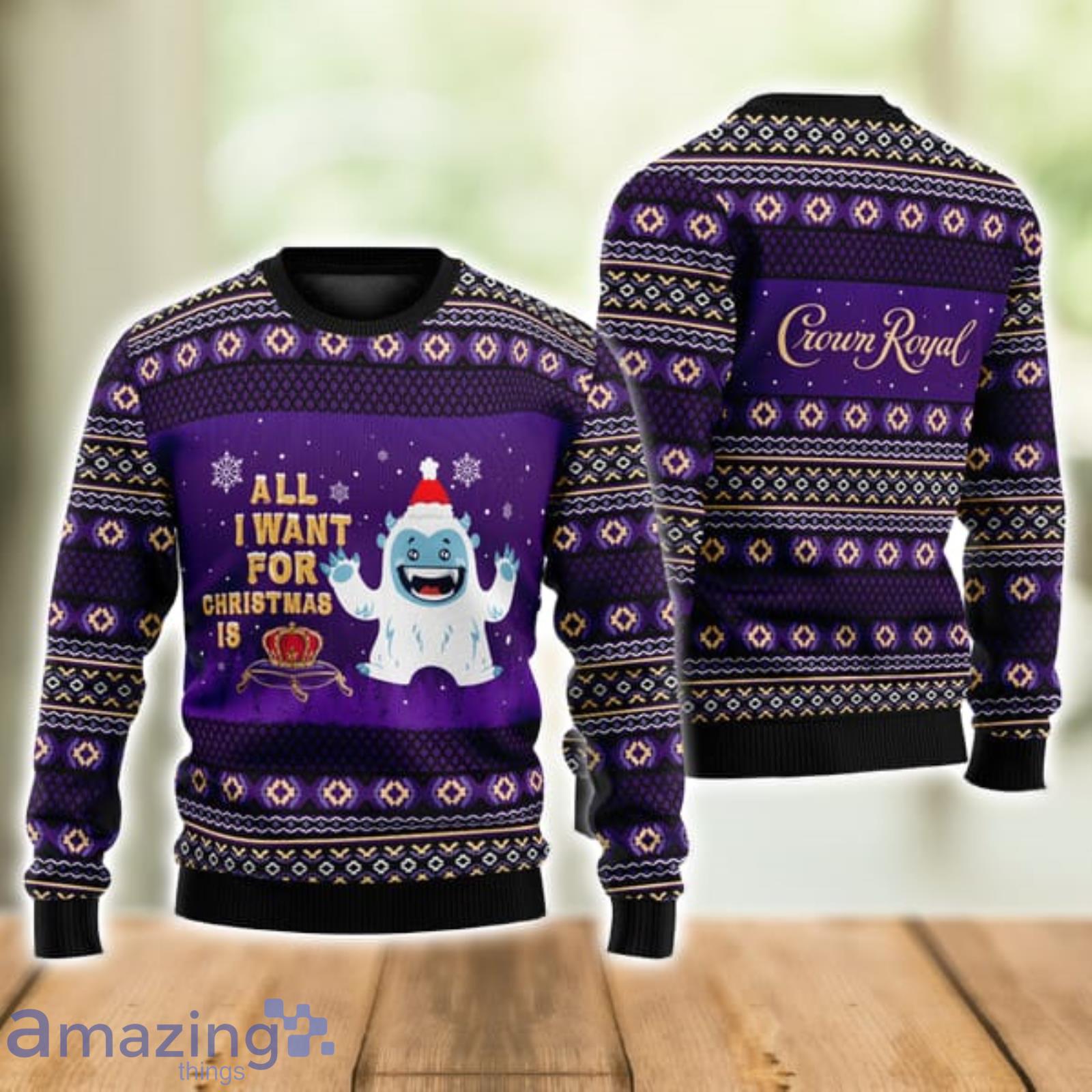 Boho Stripes Crown Royal Ugly Christmas Sweater Cute Christmas Gift for Men And Women Product Photo 1
