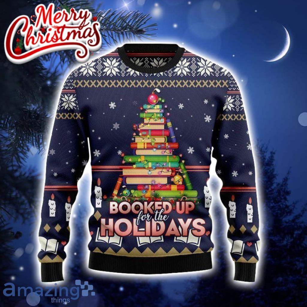 Book Christmas Tree Ugly Christmas Sweater For Men And Women Product Photo 1