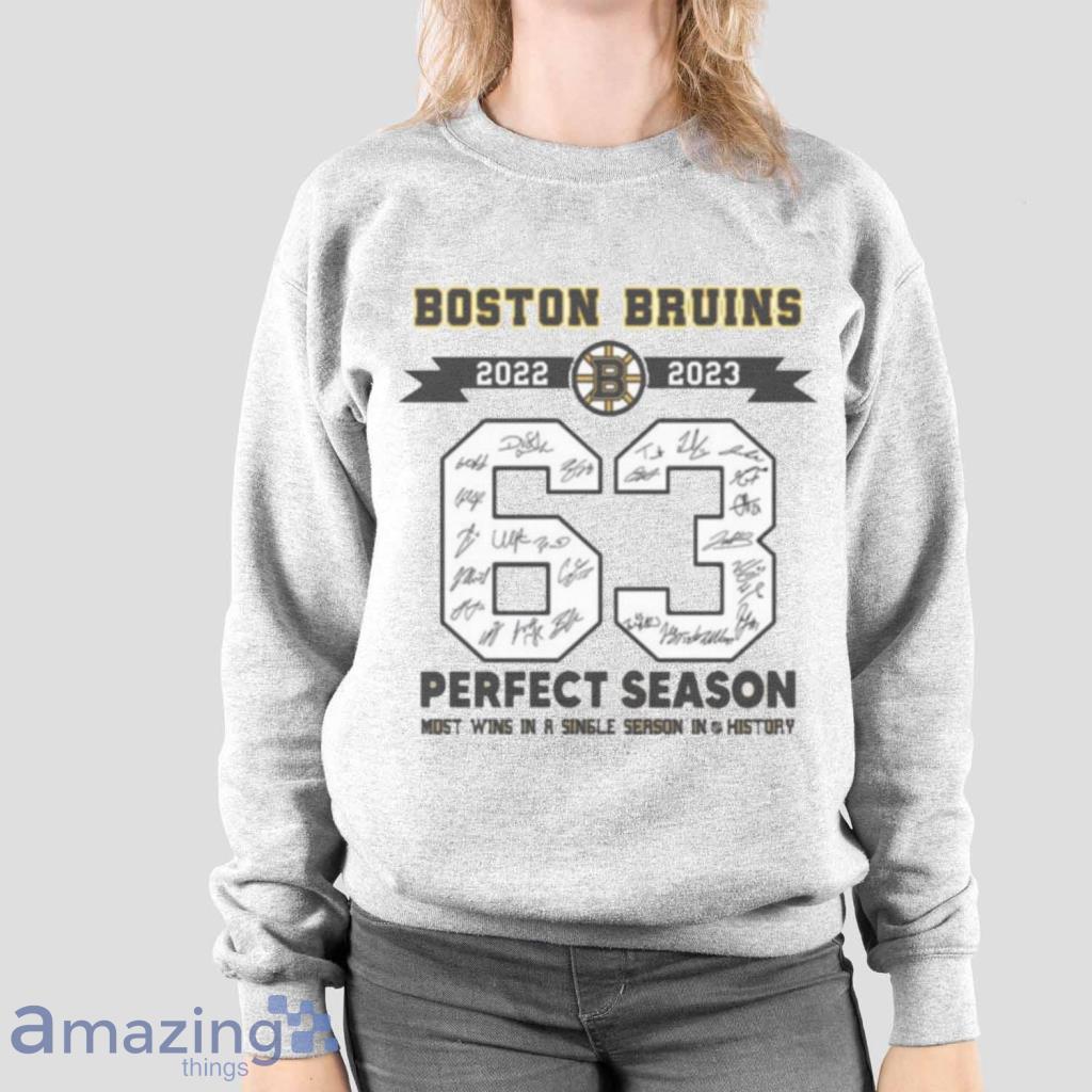 2023 Boston Bruins Most Wins 63 In A Single Season In NHL History