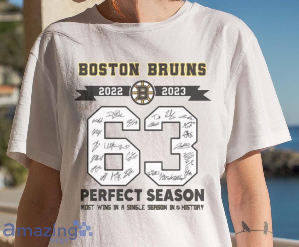 Boston Bruins 2022 2023 63 wins most wins in a Single Season in