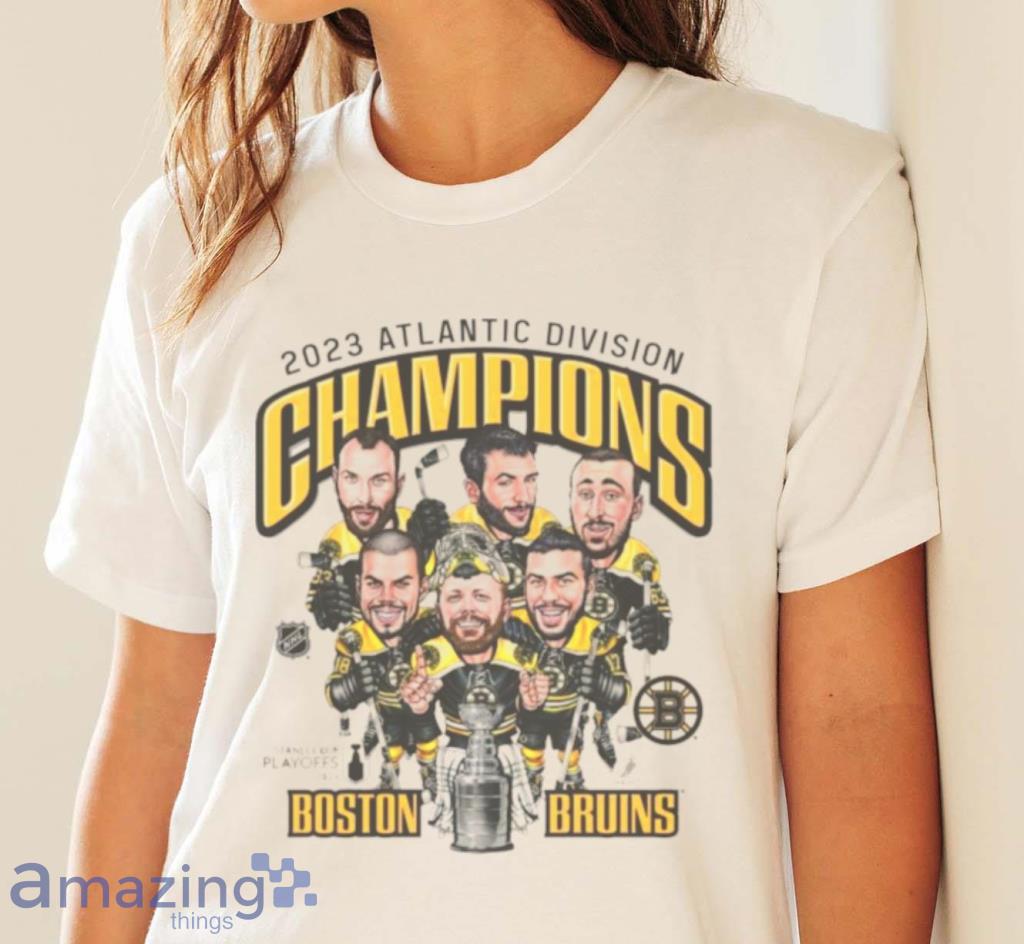 Boston Bruins 2022 2023 Atlantic Division Champions Caricatures Shirt image Boston Bruins 2022 2023 Atlantic Division Champions Caricatures Shirt Product Photo 4