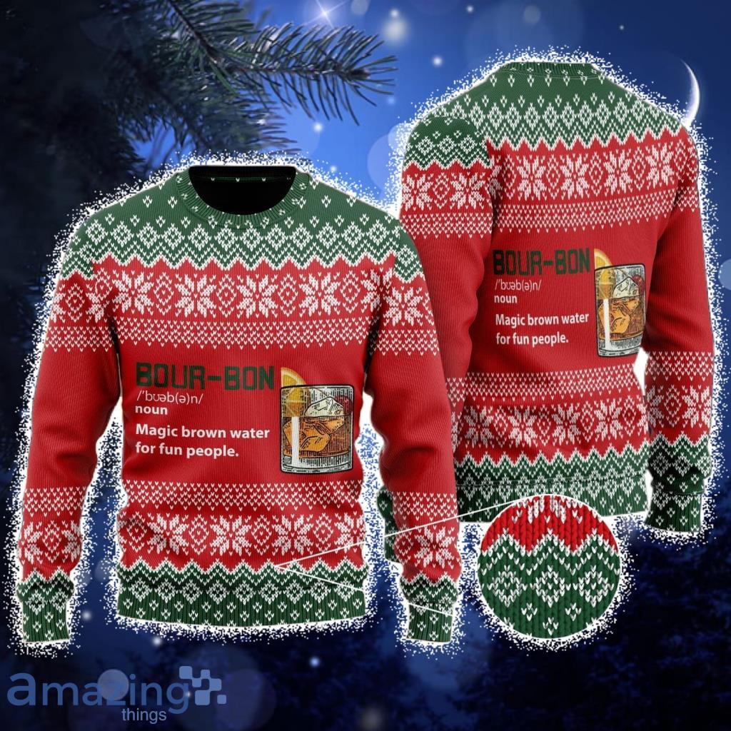Bourbon Noun Ugly Christmas Sweater For Men And Women Product Photo 1