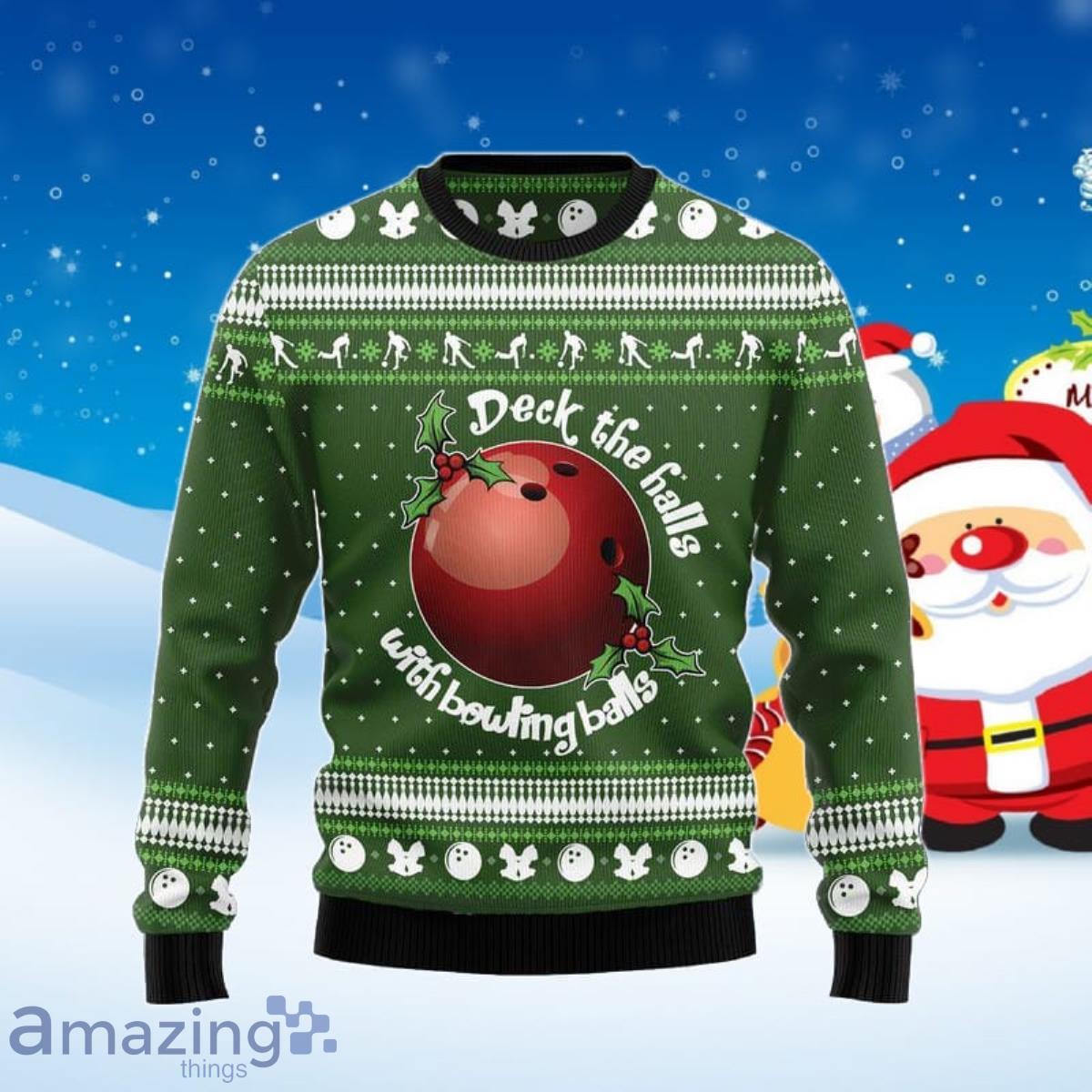 Bowling Ball Ugly Christmas Sweater Best Gift For Men And Women Product Photo 1