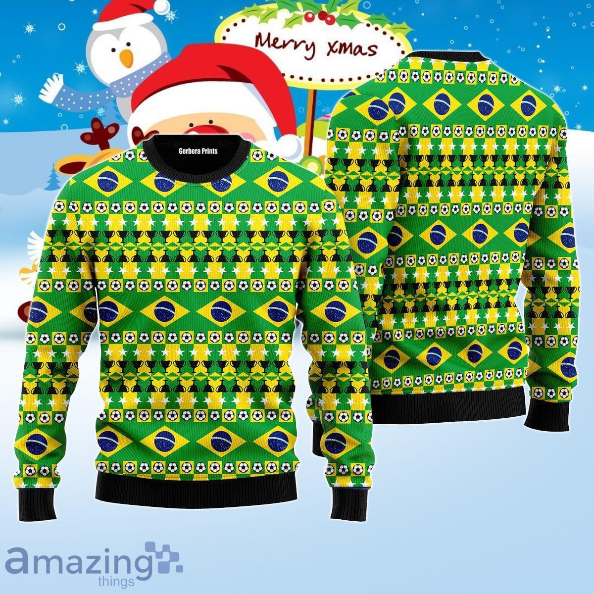 Brazil We Will Be A Champion Football Cup Ugly Christmas Sweater Best Gift Product Photo 1