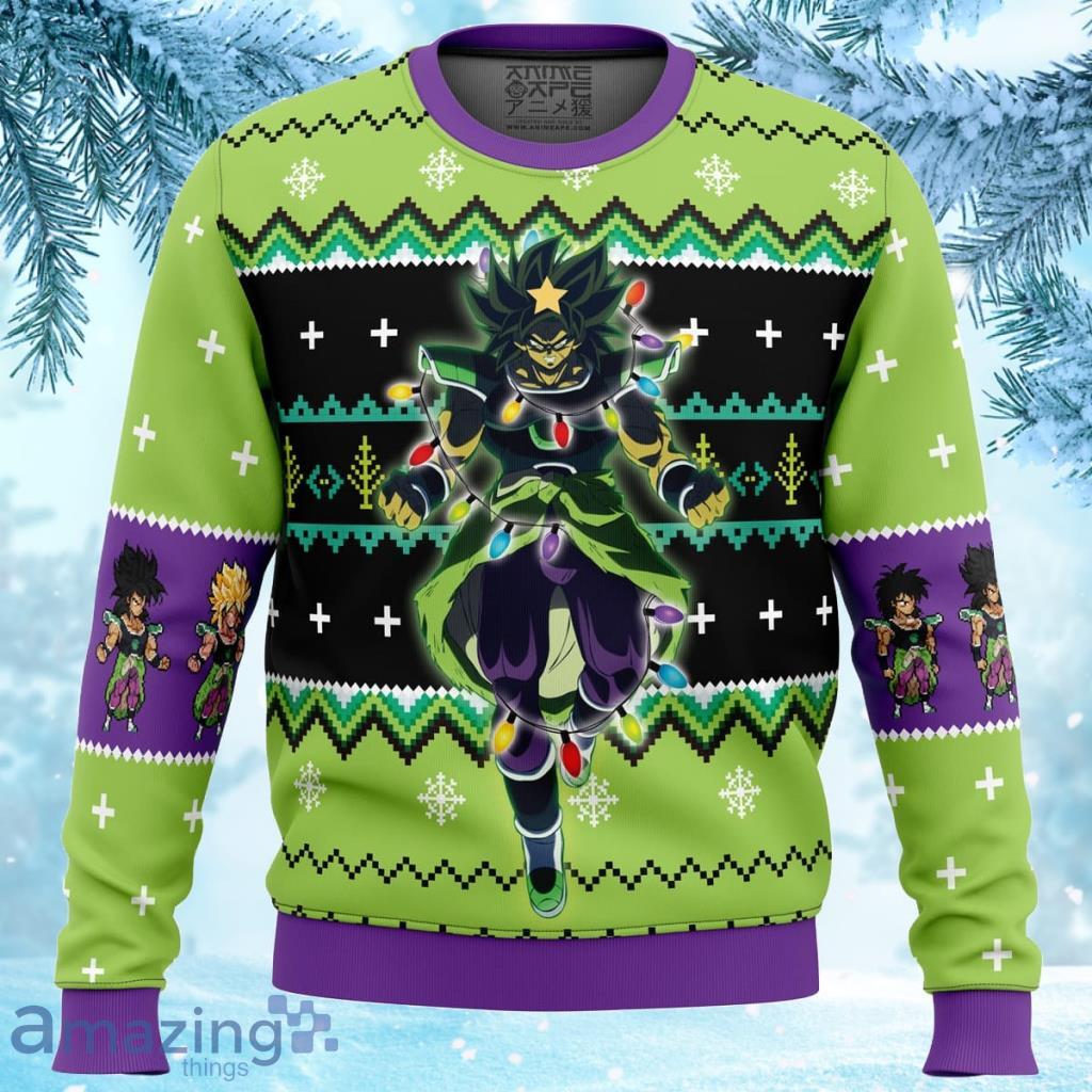 Broly Dragon Ball Z Ugly Christmas Sweater 3D Gift Christmas Funny