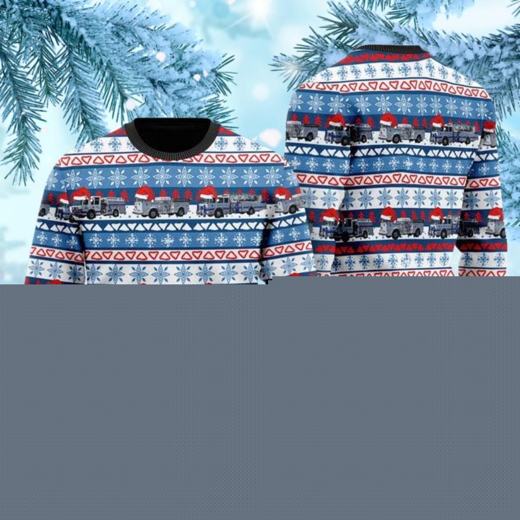 Brownsville, Pennsylvania, South Brownsville Fire Company 3D Ugly Christmas Sweater Product Photo 1