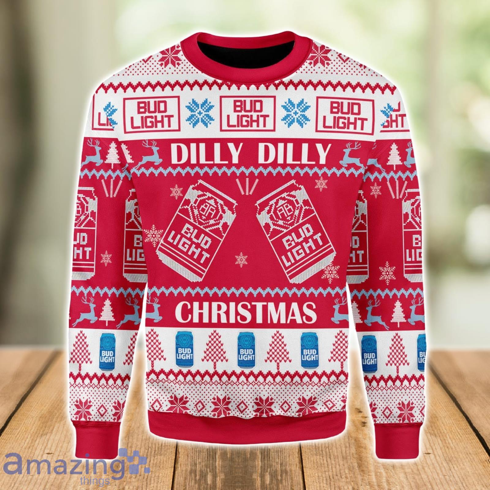 Bud Light Beer Lover Ugly Christmas Sweater Xmas Gift Men And Women Christmas Sweater Product Photo 1