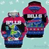 Buffalo Bills Christmas Grinch In Toilet 3D Pullover Hoodie