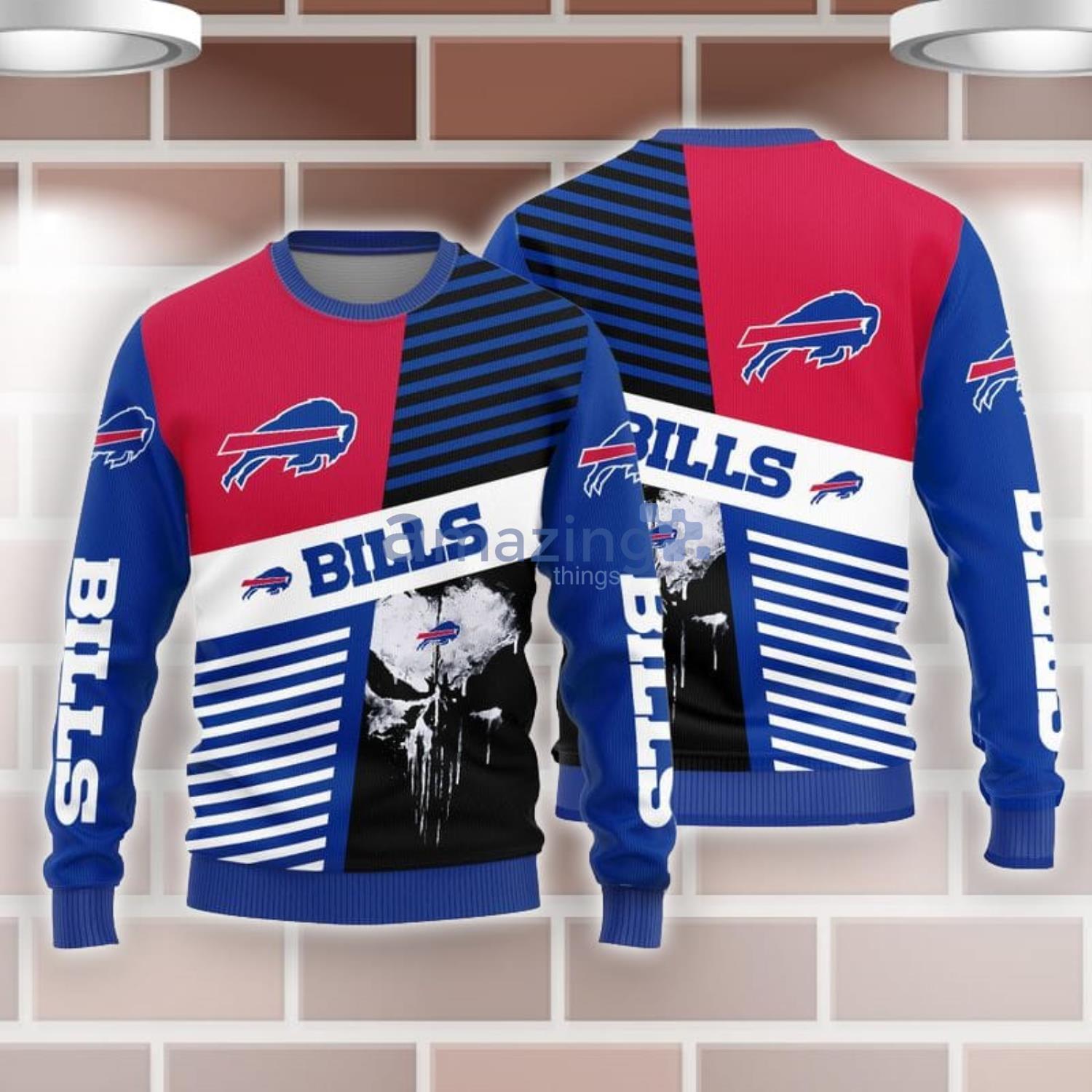 Ugly Sweater Buffalo Bills Sugar Skull Unique Buffalo Bills Gifts