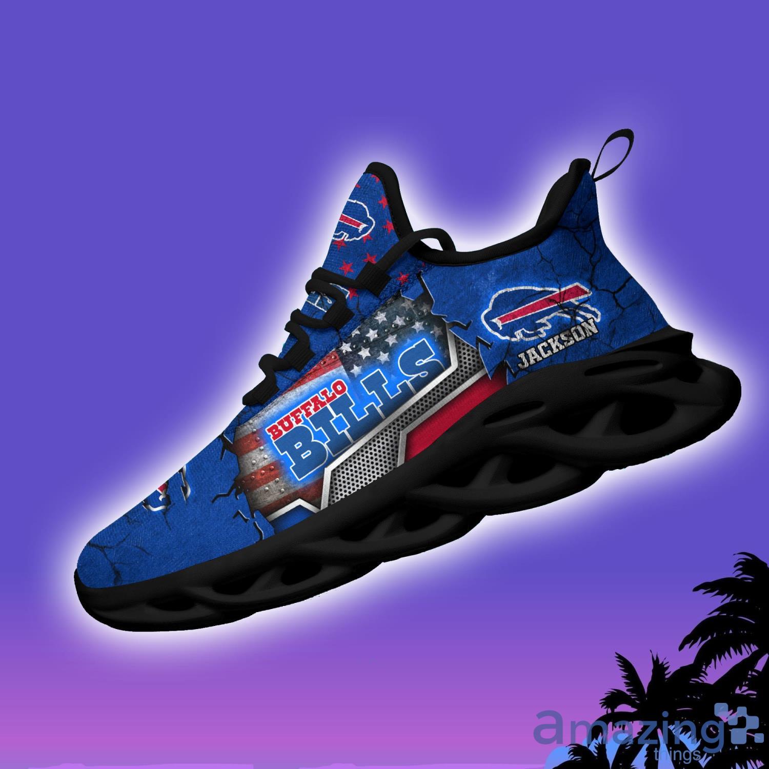 Buffalo Bills NFL Max Soul Shoes Custom Name Sneakers For Fans