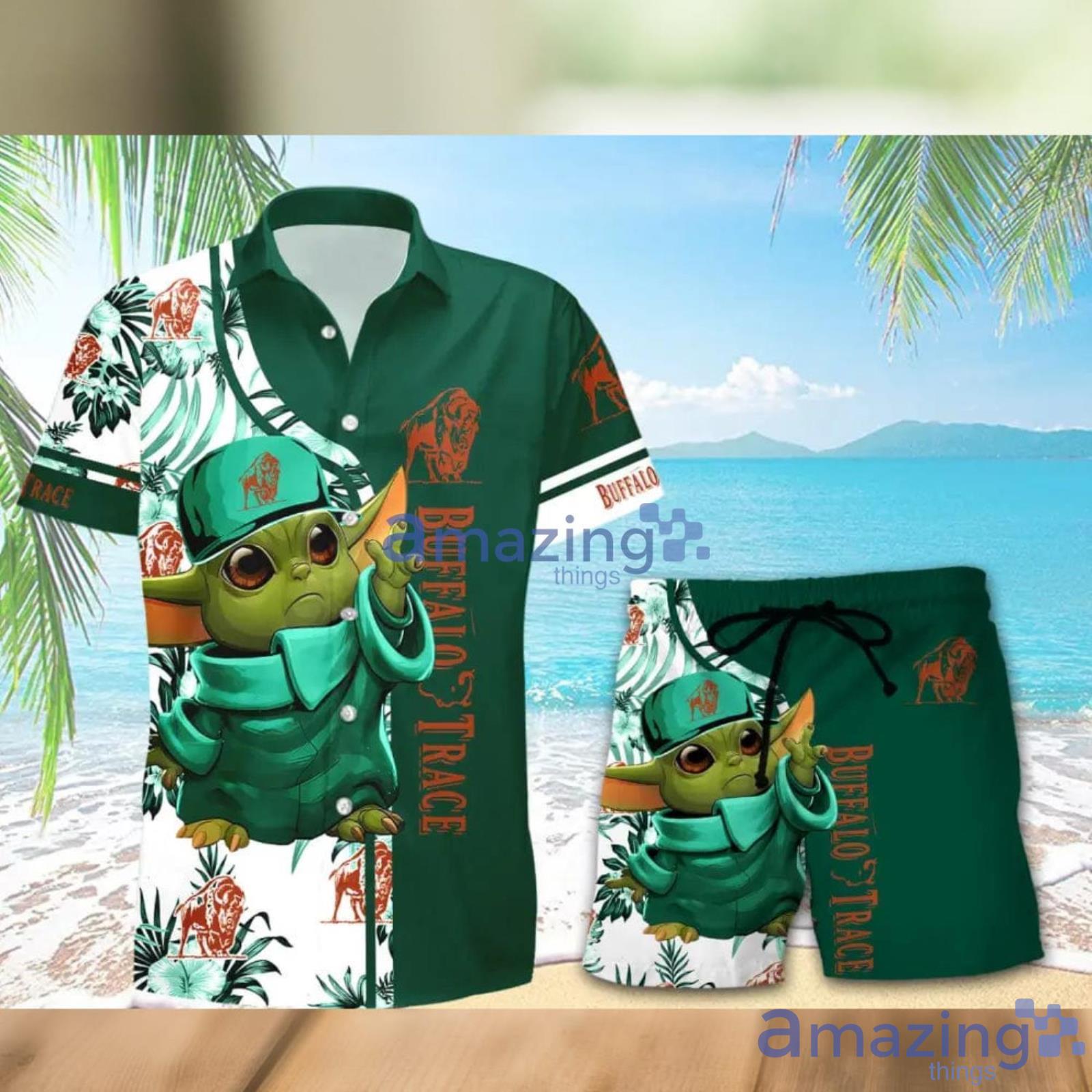 Buffalo Trace Baby Yoda Lover Hawaiian Shirt And Shorts Aloha Summer Gift For Men And Women Product Photo 1