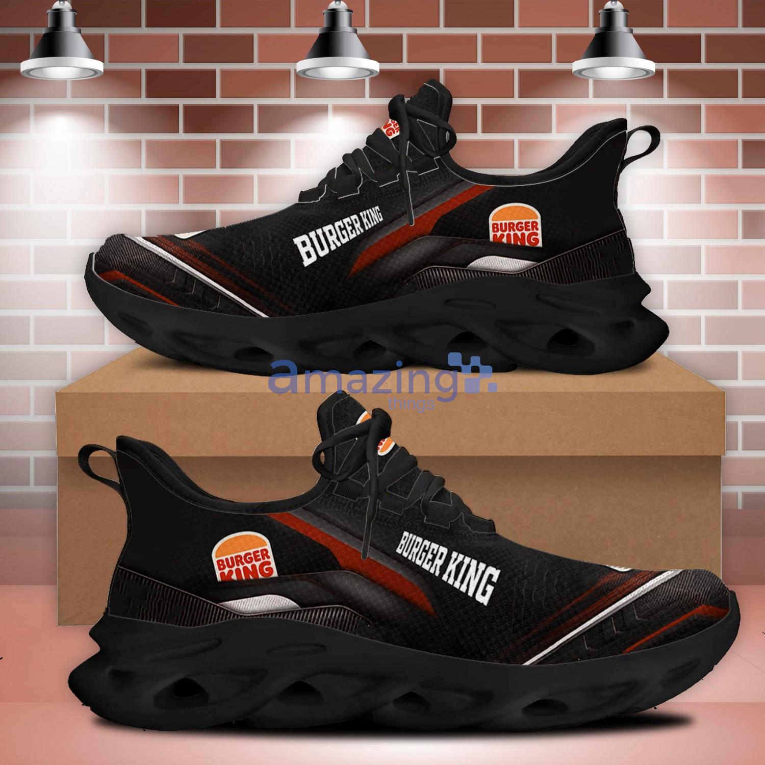 Burger shop king shoes