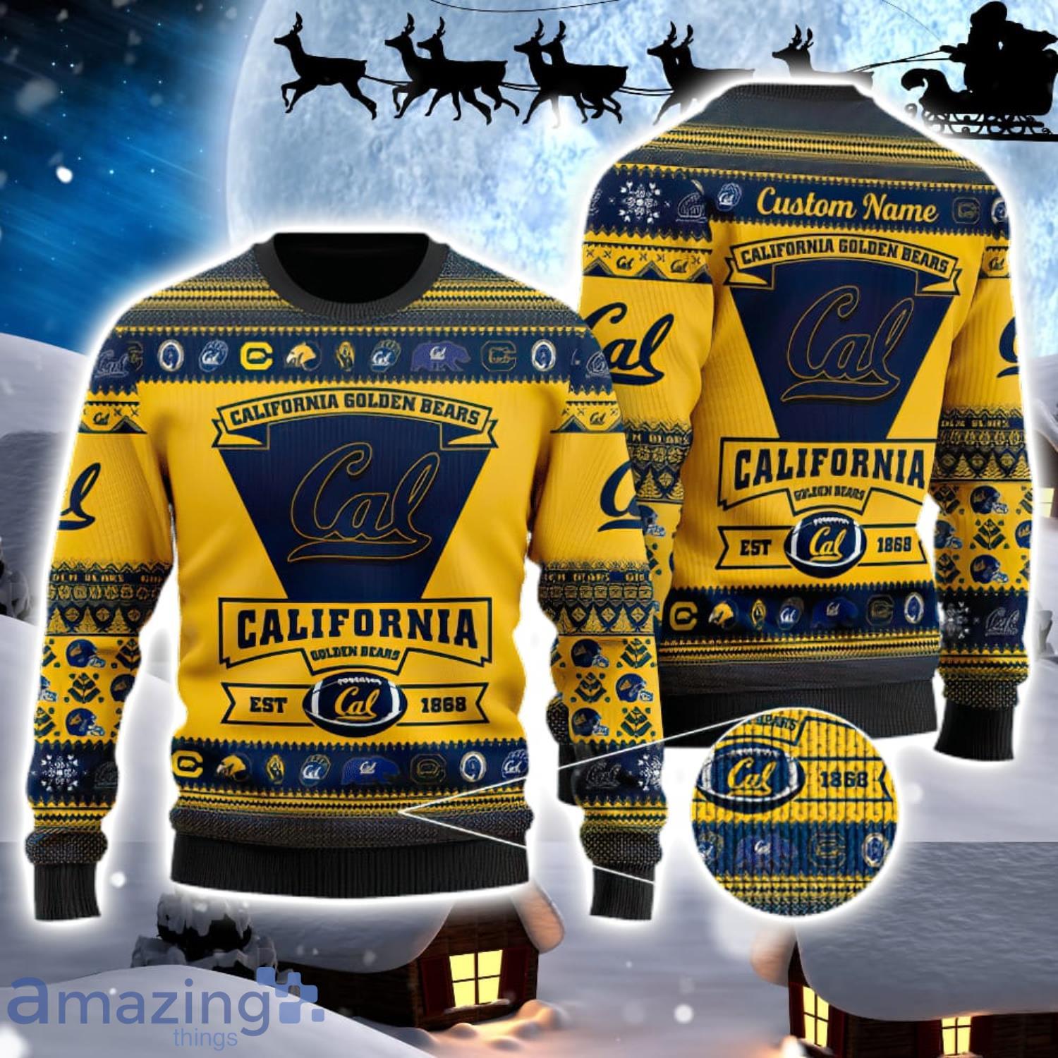 California Golden Bears Football Team Christmas Ugly Sweater