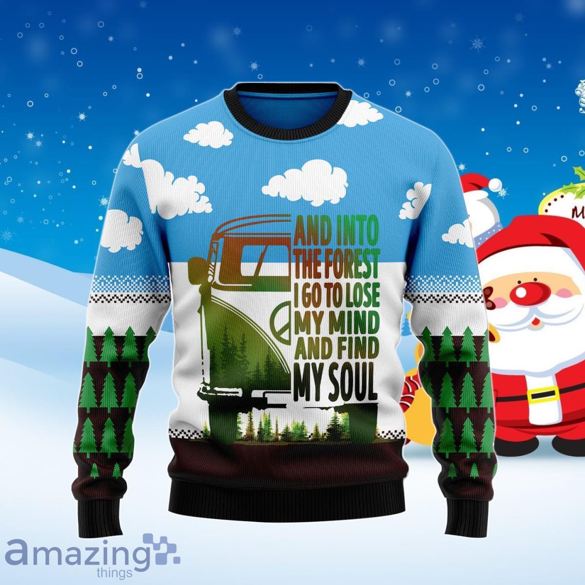 Camping Forest My Soul Ugly Christmas Sweater Best Gift For Men And Women Product Photo 1