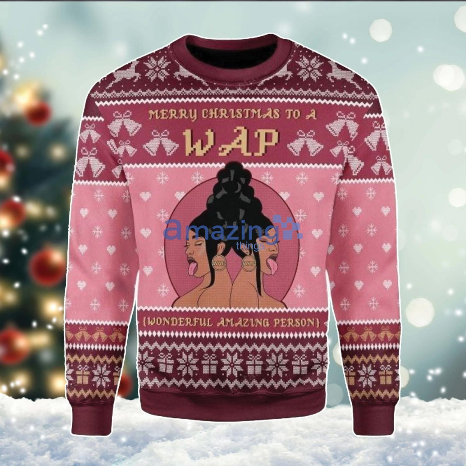 Cardi b 2025 xmas sweater