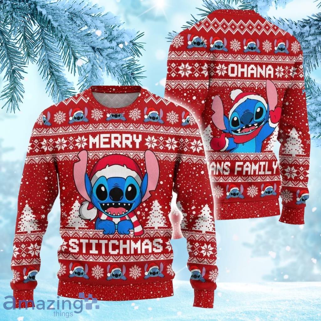 Cartoon Ugly Christmas Sweater Merry Stichmas Gift Christmas Product Photo 1 Cartoon Ugly Christmas Sweater Merry Stichmas Gift Christmas Product Photo 1