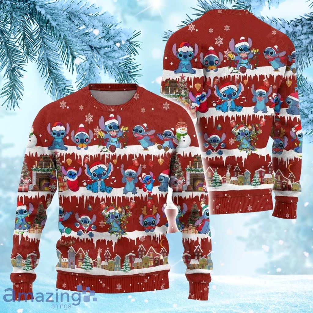 Cartoon Ugly Christmas Sweater Stich Snow Gift Christmas Product Photo 1