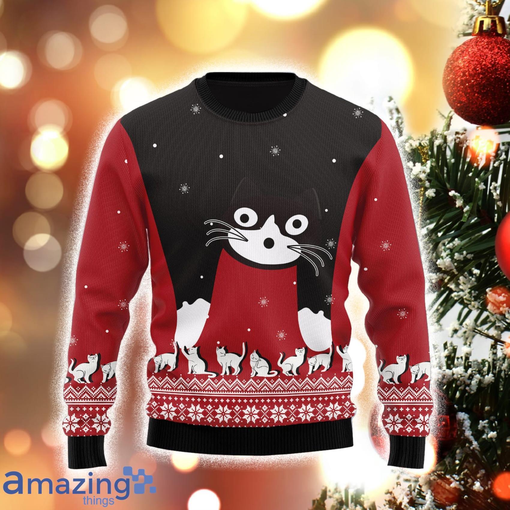 Cat Awesome Gift For Christmas Holidays Christmas 3D Sweater Matching Family Shirts For Christmas Product Photo 1