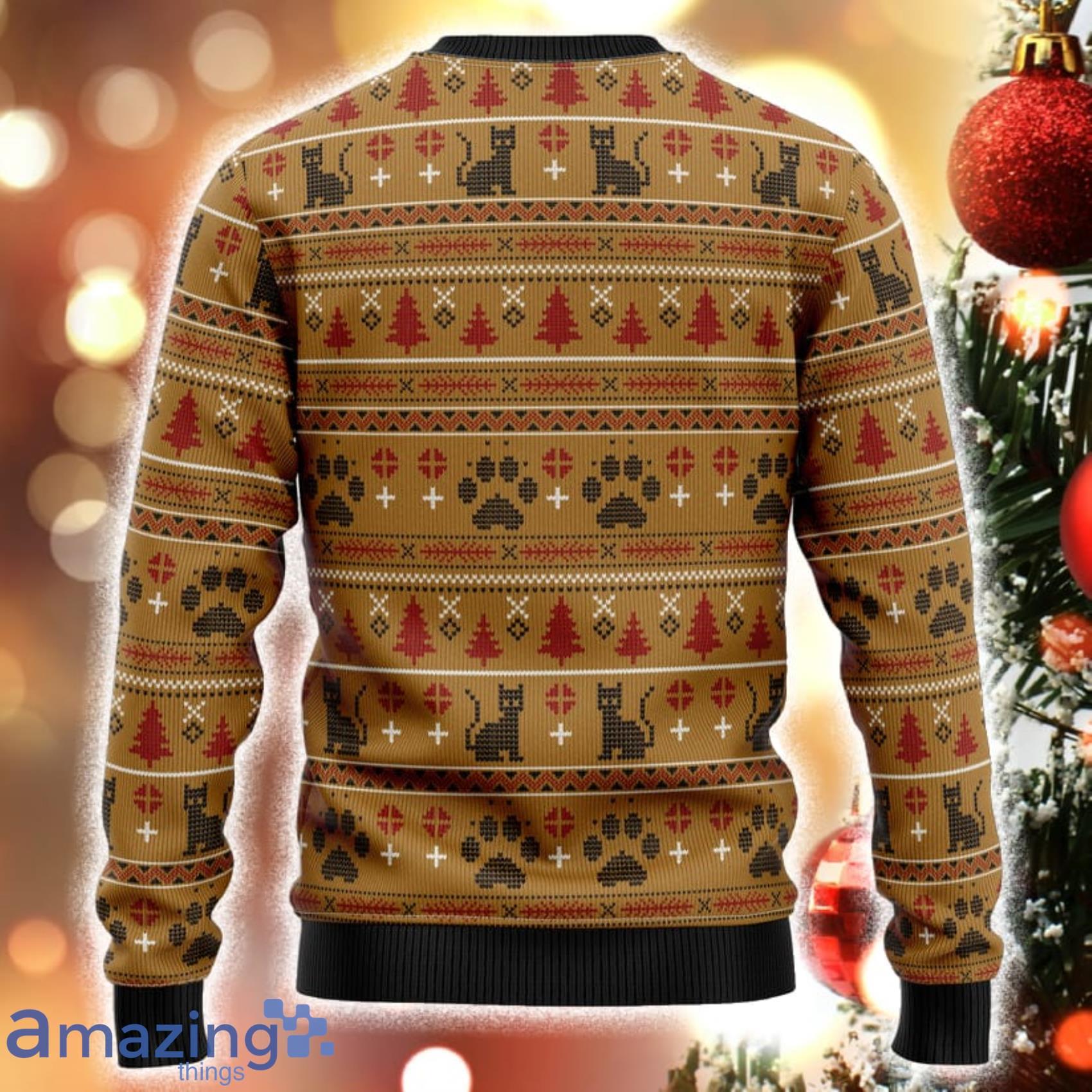 Cats For Everybody Santa With Cats Christmas 3D Sweater Product Photo 1