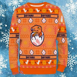 Characters Cartoon Fan Babysaurus Ugly Christmas Sweater Product Photo 2