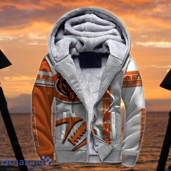 Chicago Bears NFL 3D Fleece Hoodie Jacket Best Gift