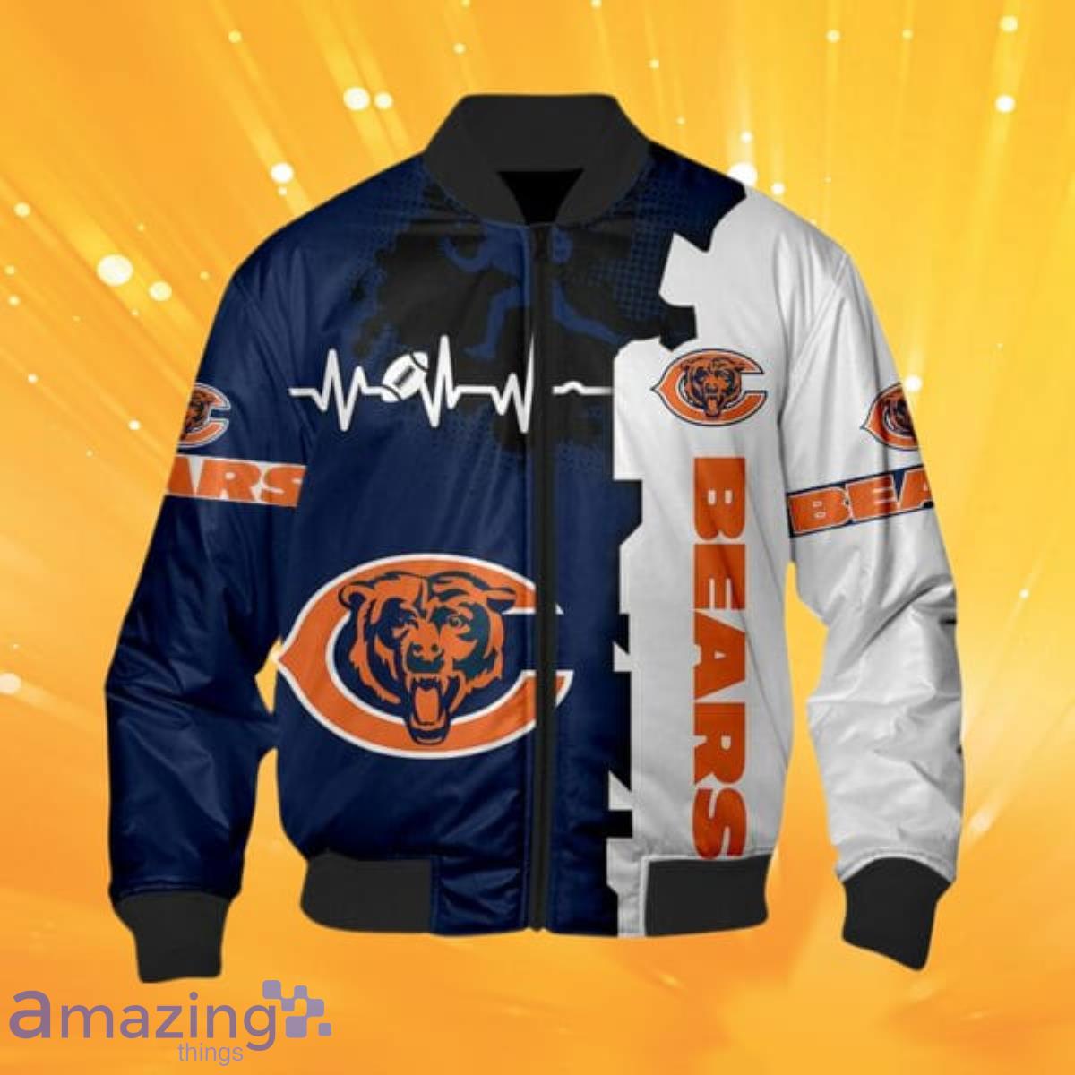 Chicago Bears NFL Varsity Orange and Blue Jacket