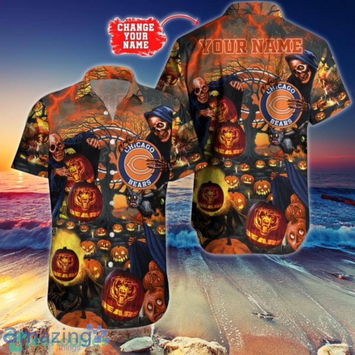 chicago bears halloween shirt