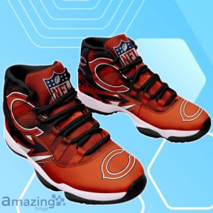Chicago Bears NFL Premium Air Jordan 11 Sneaker Custom Name image Chicago Bears NFL Premium Air Jordan 11 Sneaker Custom Name Product Photo 2