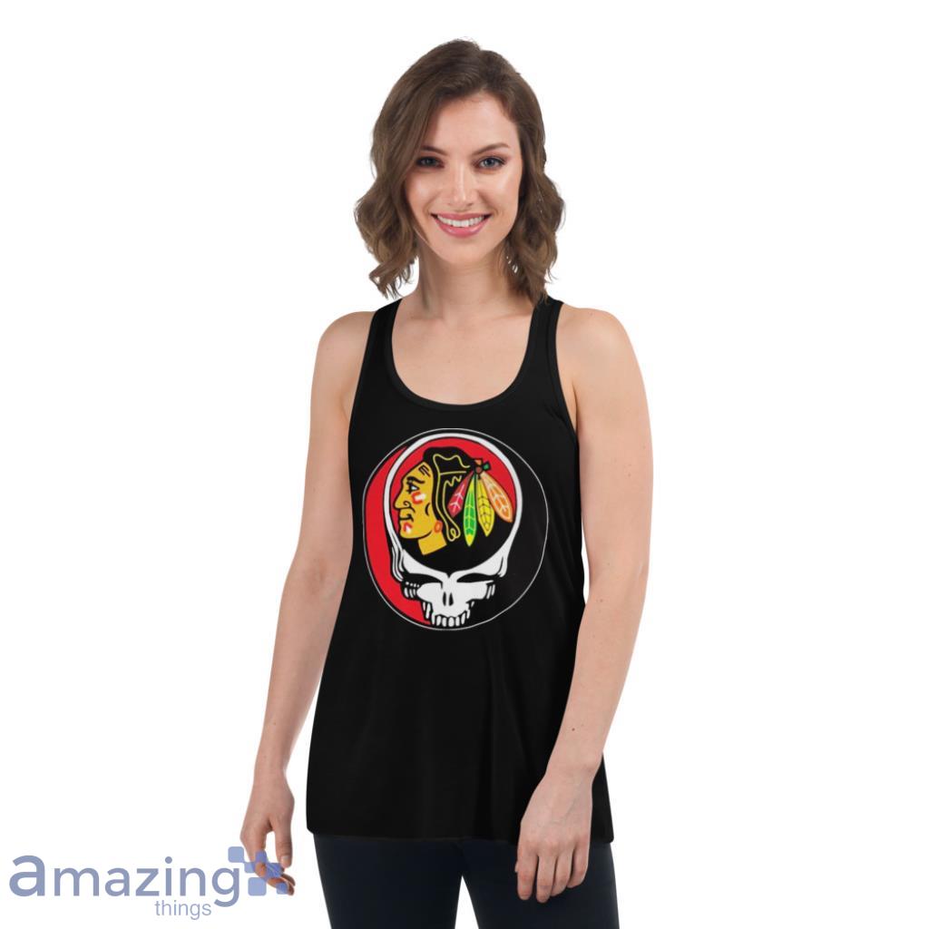 Chicago Blackhawks Grateful Dead Steal Your Face Hockey NHL Shirt