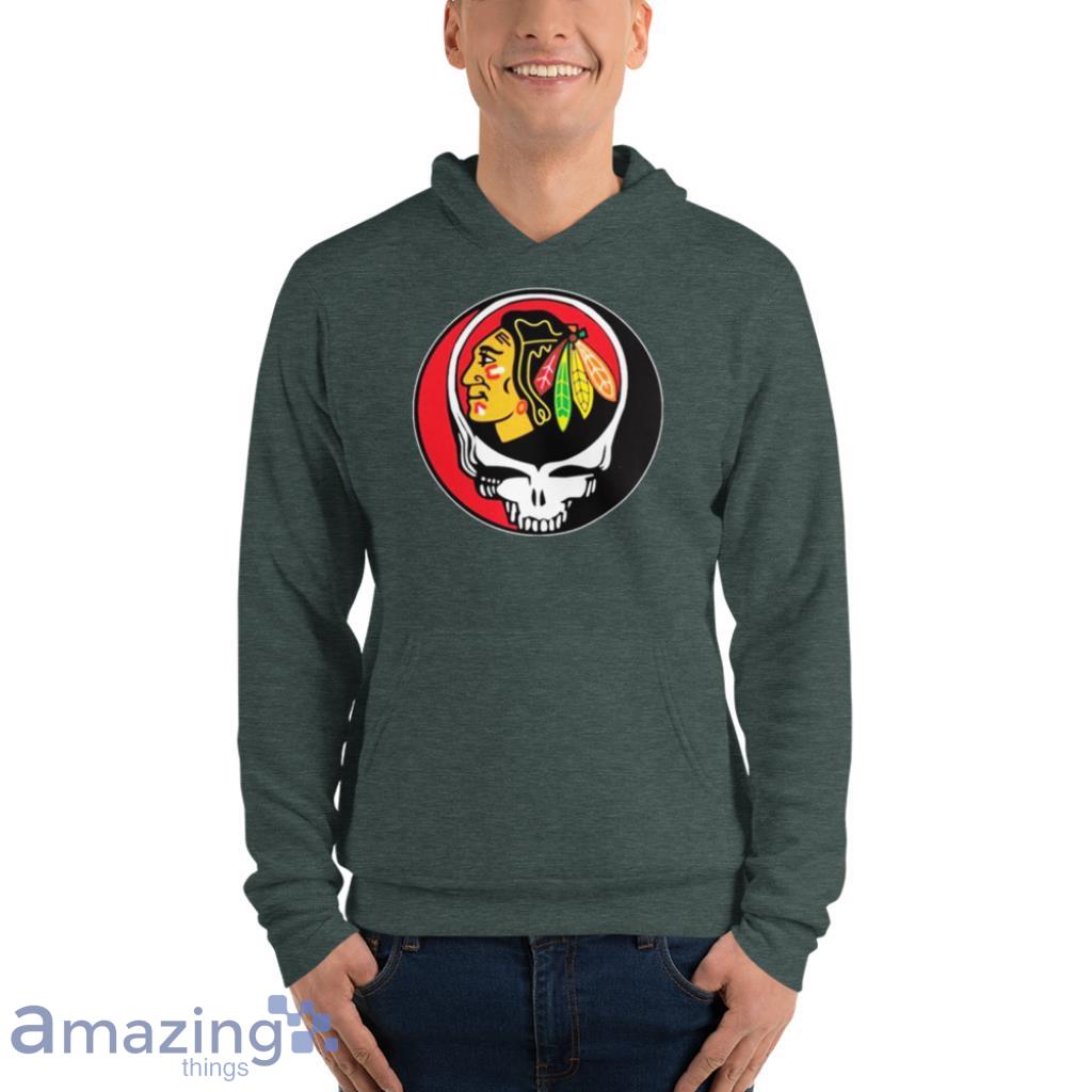 Chicago Blackhawks Grateful Dead Steal Your Face Hockey Nhl Shirt image Chicago Blackhawks Grateful Dead Steal Your Face Hockey Nhl Shirt Product Photo 9