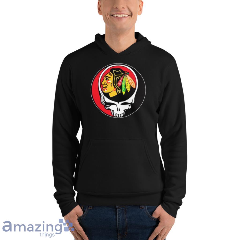 Chicago Blackhawks Grateful Dead Steal Your Face Hockey Nhl Shirt image Chicago Blackhawks Grateful Dead Steal Your Face Hockey Nhl Shirt Product Photo 10