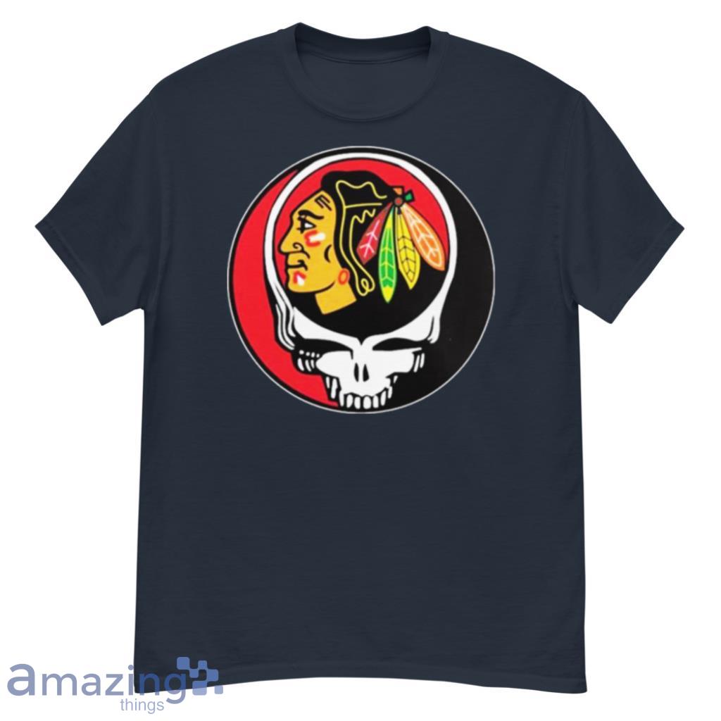 Personalized NHL Chicago Blackhawks Grateful Dead Design Shirt 3D