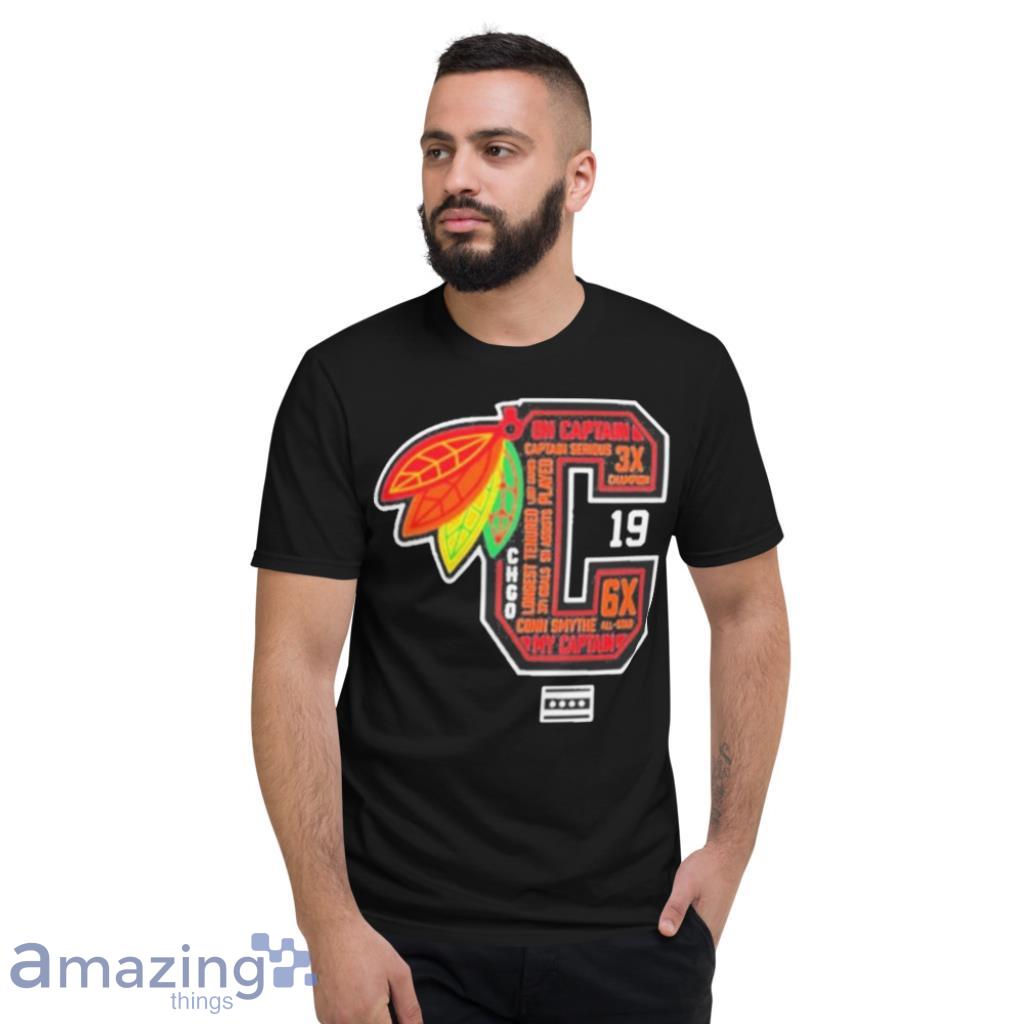 Chicago Blackhawks Oh Captain My Captain T Shirt image Chicago Blackhawks Oh Captain My Captain T Shirt Product Photo 6