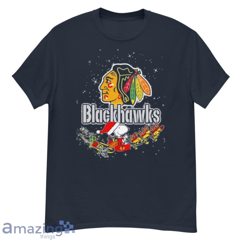 Chicago Blackhawks Snoopy Christmas Shirt Product Photo 1