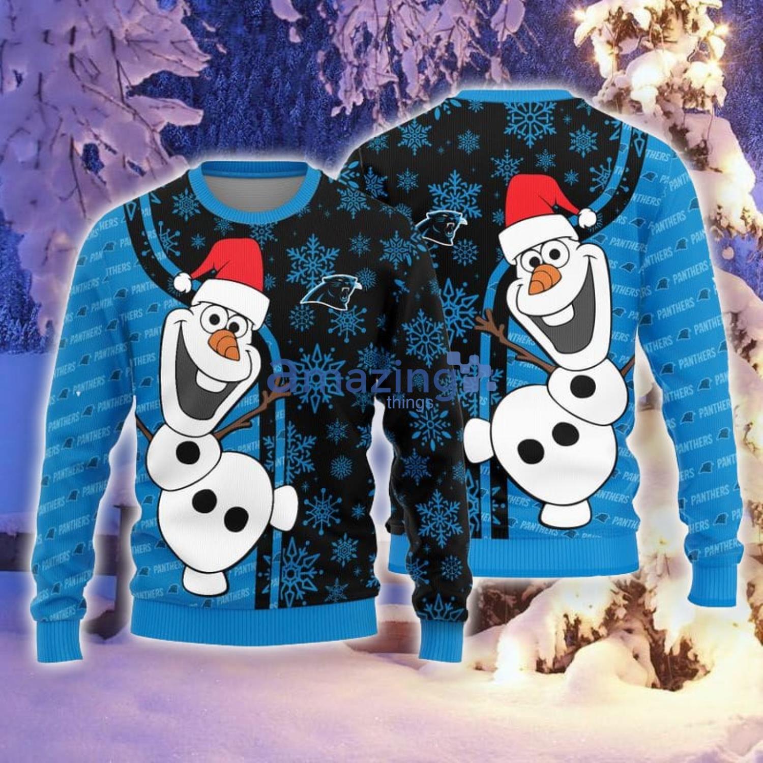 Carolina Panthers Womens Christmas Sweater – Ugly Christmas Sweater Party