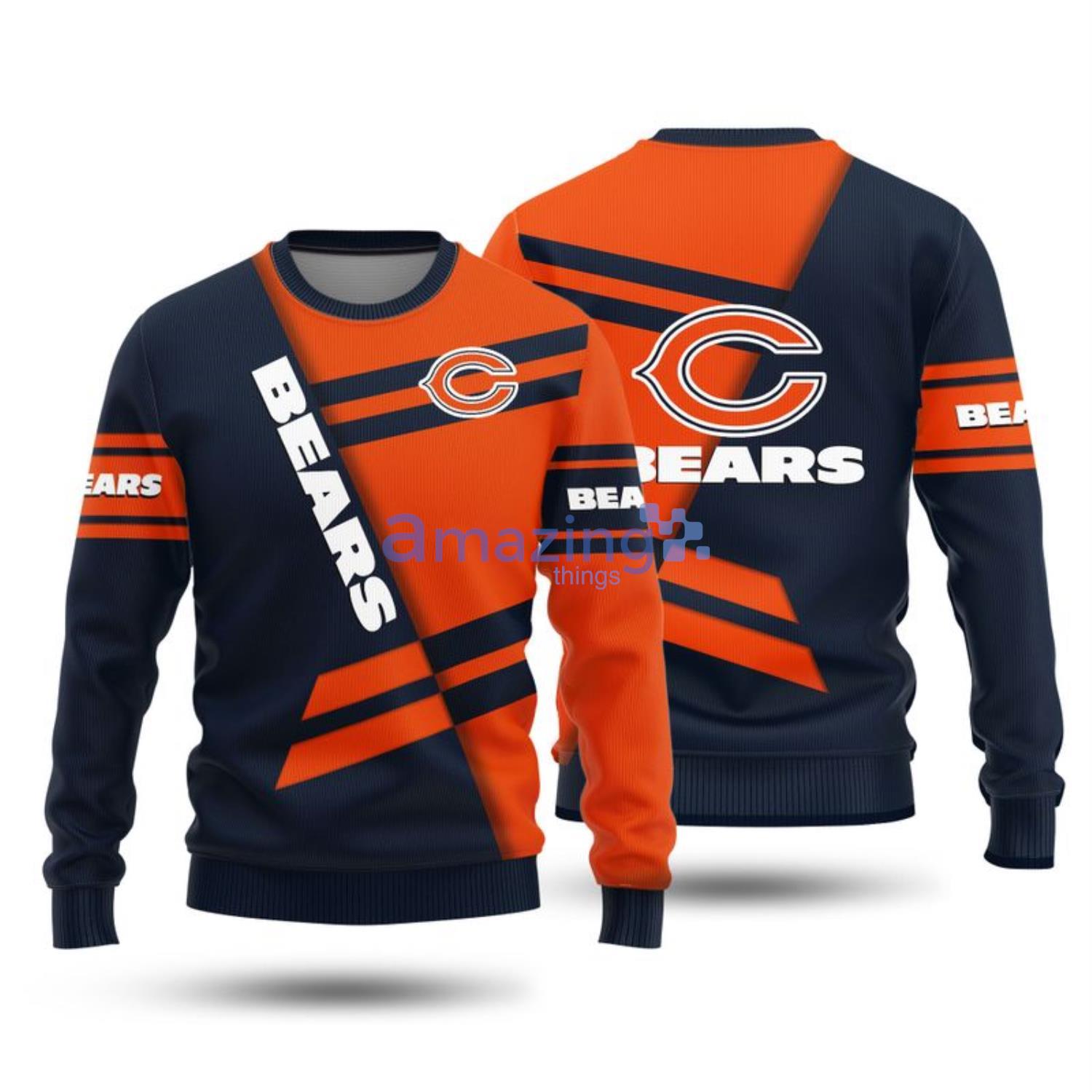 Christmas Gift Chicago Bears Sport Fans 3D Ugly Christmas Sweater For Men  And Women