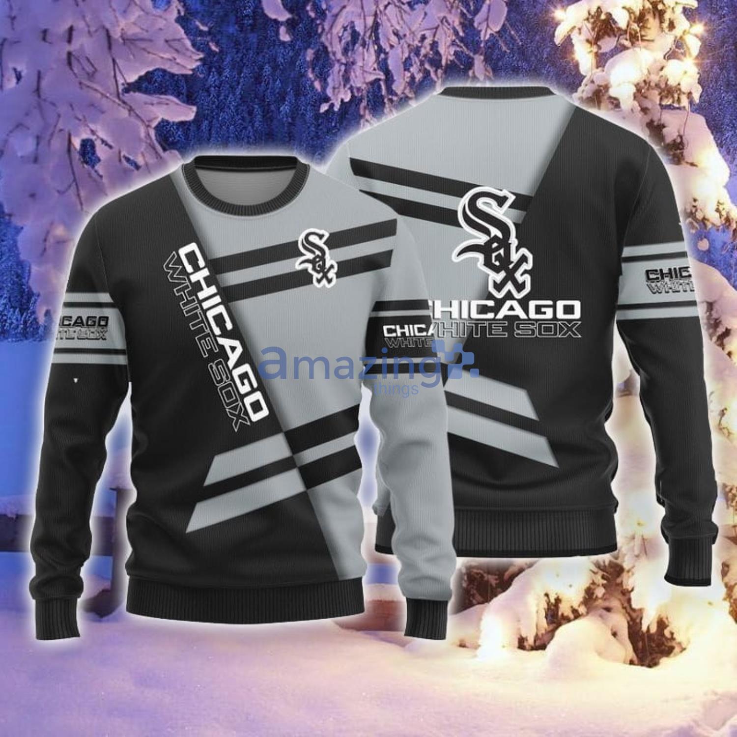 Christmas Gift Chicago White Sox Sport Fans 3D Ugly Christmas Sweater For  Men And Women