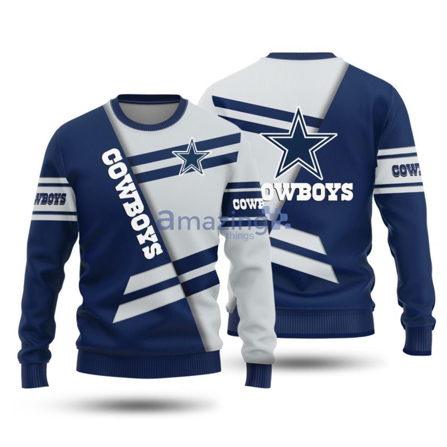 Dallas Cowboys Cool Ugly Christmas Sweater 3D Gift For Fans