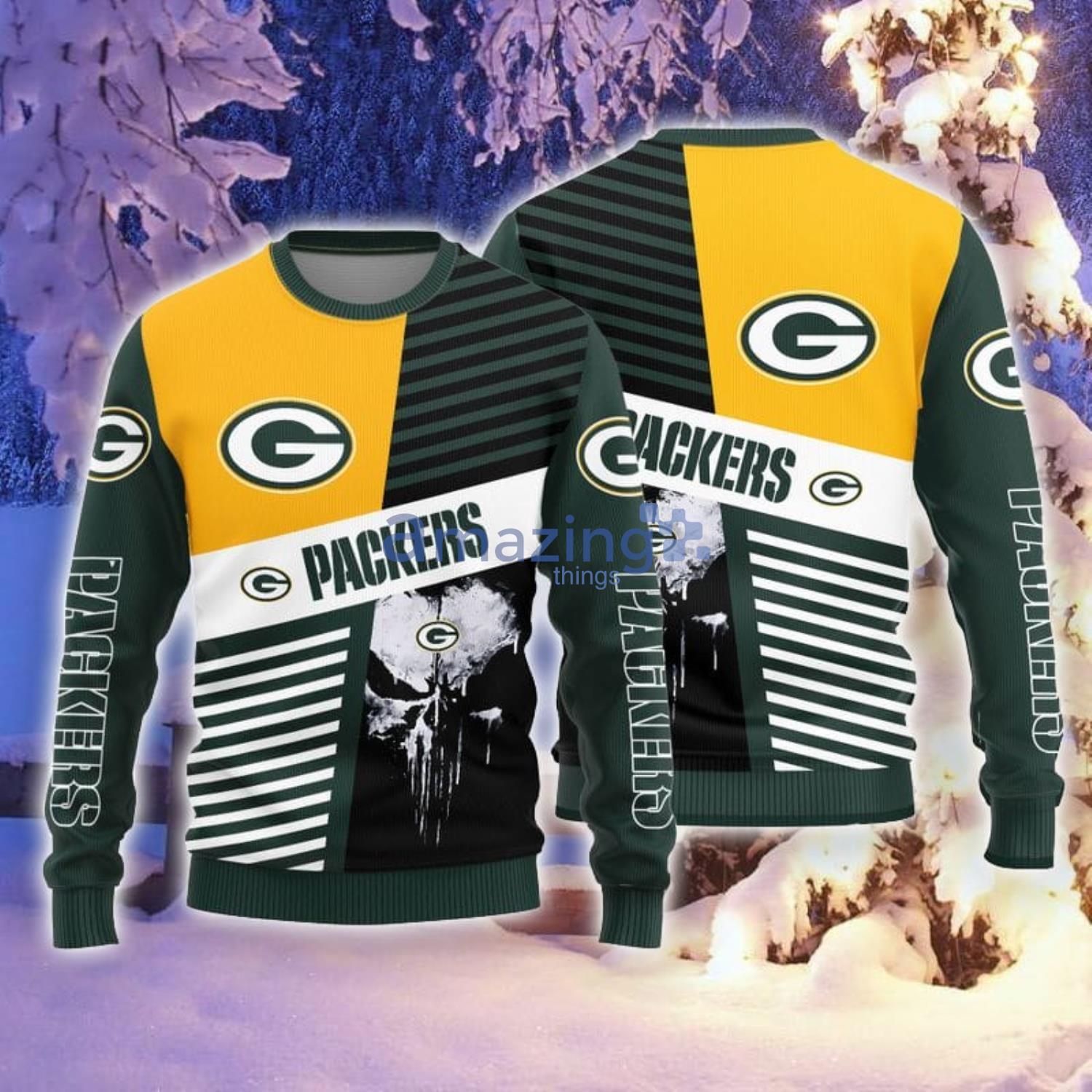 Christmas Gift Green Bay Packers USA Football Season Ugly Christmas Sweater